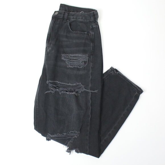 American Eagle Womens Size 8 Distressed Relaxed Mom Jeans - Picture 1 of 9